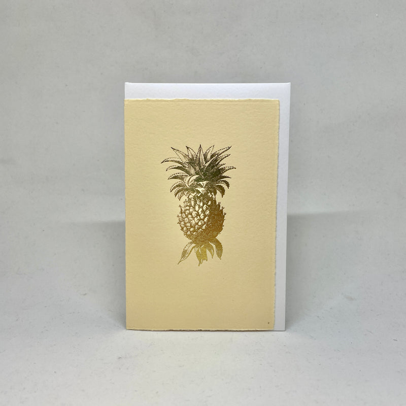 Foil Stamped Pineapple - Limited Edition - Yellow Lux Paper