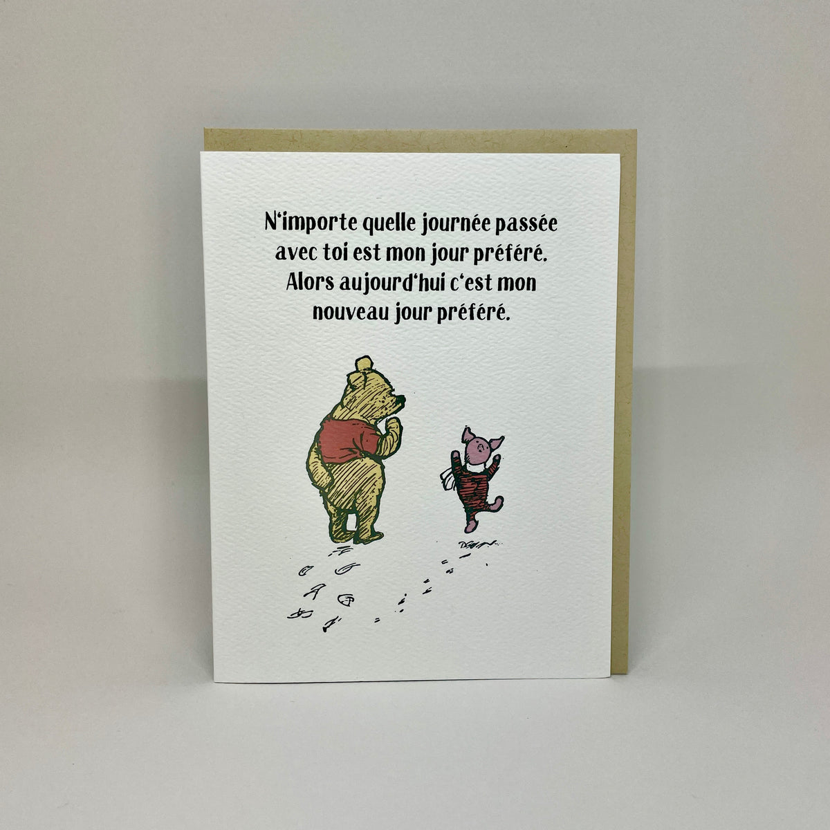 N'importe quel jour avec toi- Pooh Card