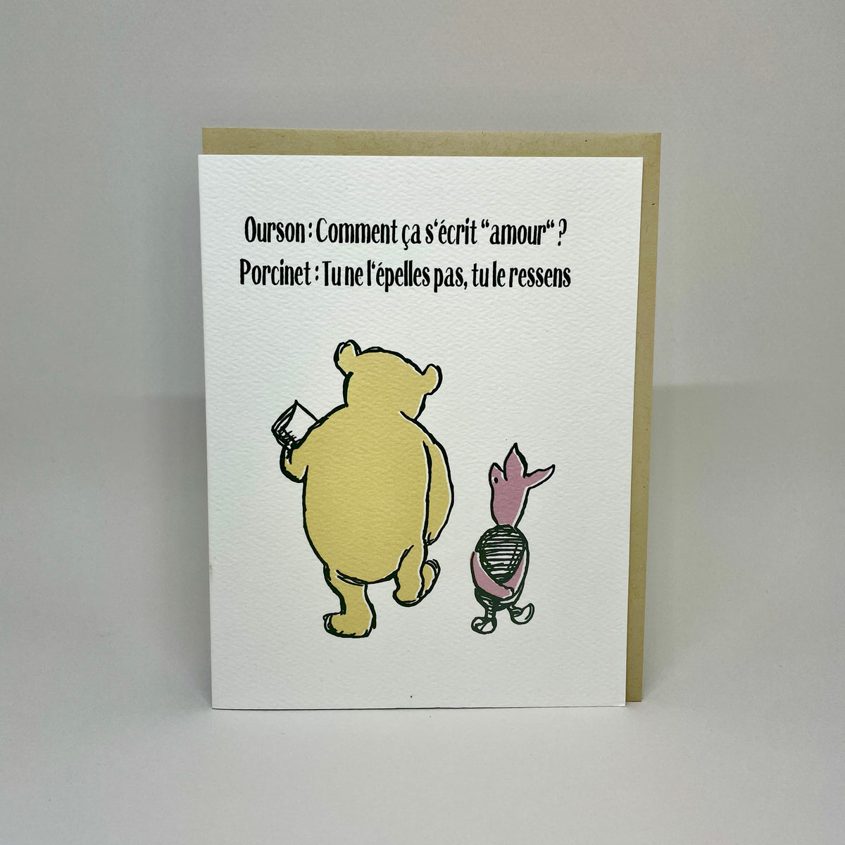 Ressentir de l'amour - Pooh Card