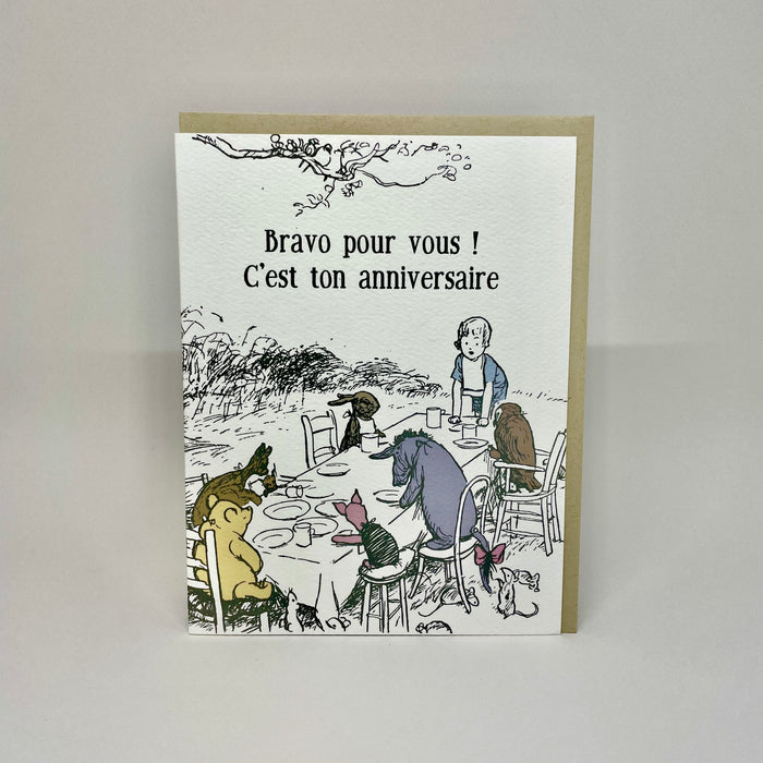 Bravo Pour Vous! - Pooh Card